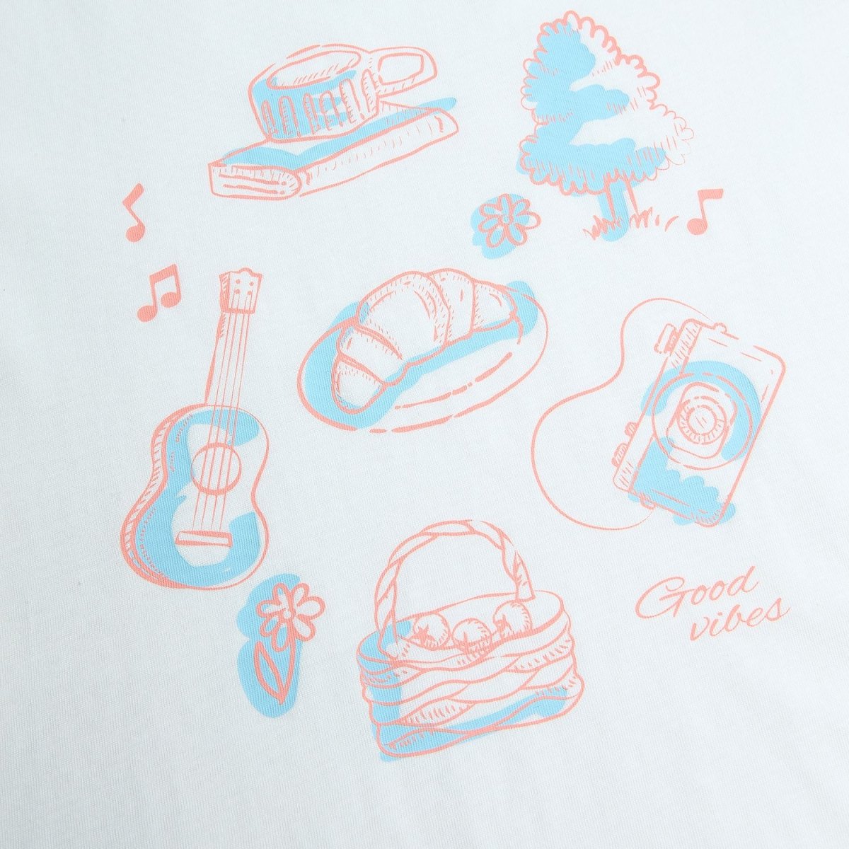 Giordano Women’s Cotton Crew Neck Printed Comfort Tee - first_variant_option_2 Premium Print Tee for Giordano