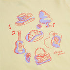 Giordano Women’s Cotton Crew Neck Printed Comfort Tee - first_variant_option_2 Premium Print Tee for Giordano