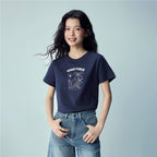 Giordano Women’s Cotton Holiday Graphic T-Shirt | Online Exclusive - first_variant_option_2 Premium Print Tee for Giordano