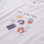 Giordano Women’s Cotton Holiday Graphic T-Shirt | Online Exclusive - first_variant_option_2 Premium Print Tee for Giordano