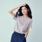 Giordano Women’s Cotton Holiday Graphic T-Shirt | Online Exclusive - first_variant_option_2 Premium Print Tee for Giordano