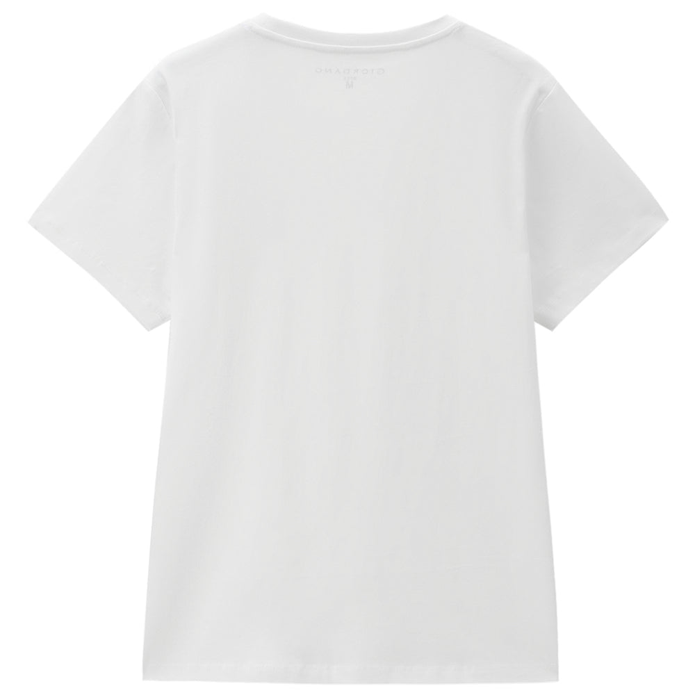 Giordano Women’s Cotton Holiday Graphic T-Shirt | Online Exclusive - first_variant_option_2 Premium Print Tee for Giordano