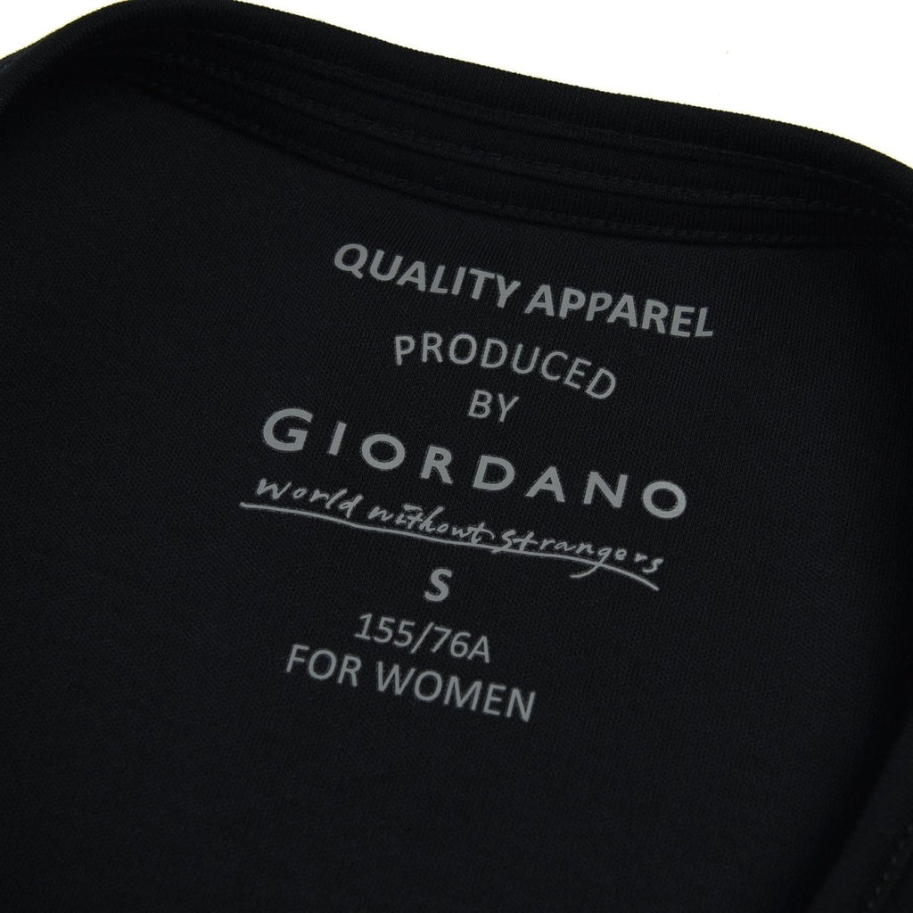 Giordano Women's Cotton Interlock Crew Neck Short Sleeve Comfort Tee - Premium Tee