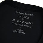 Giordano Women's Cotton Interlock Crew Neck Short Sleeve Comfort Tee - Premium Tee