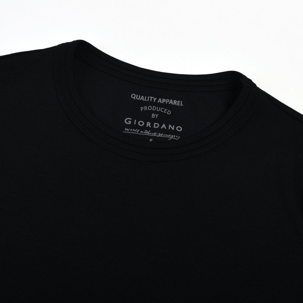 Giordano Women's Cotton Interlock Crew Neck Short Sleeve Comfort Tee - Premium Tee