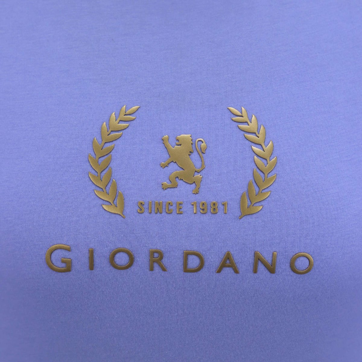 Giordano Women's Cotton Jersey Crew Neck Logo Print Tee - Premium Print Tee