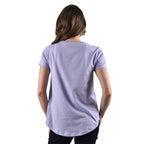 Giordano Women's Cotton Jersey Crew Neck Logo Print Tee - Premium Print Tee
