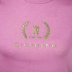 Giordano Women's Cotton Jersey Crew Neck Logo Print Tee - Premium Print Tee