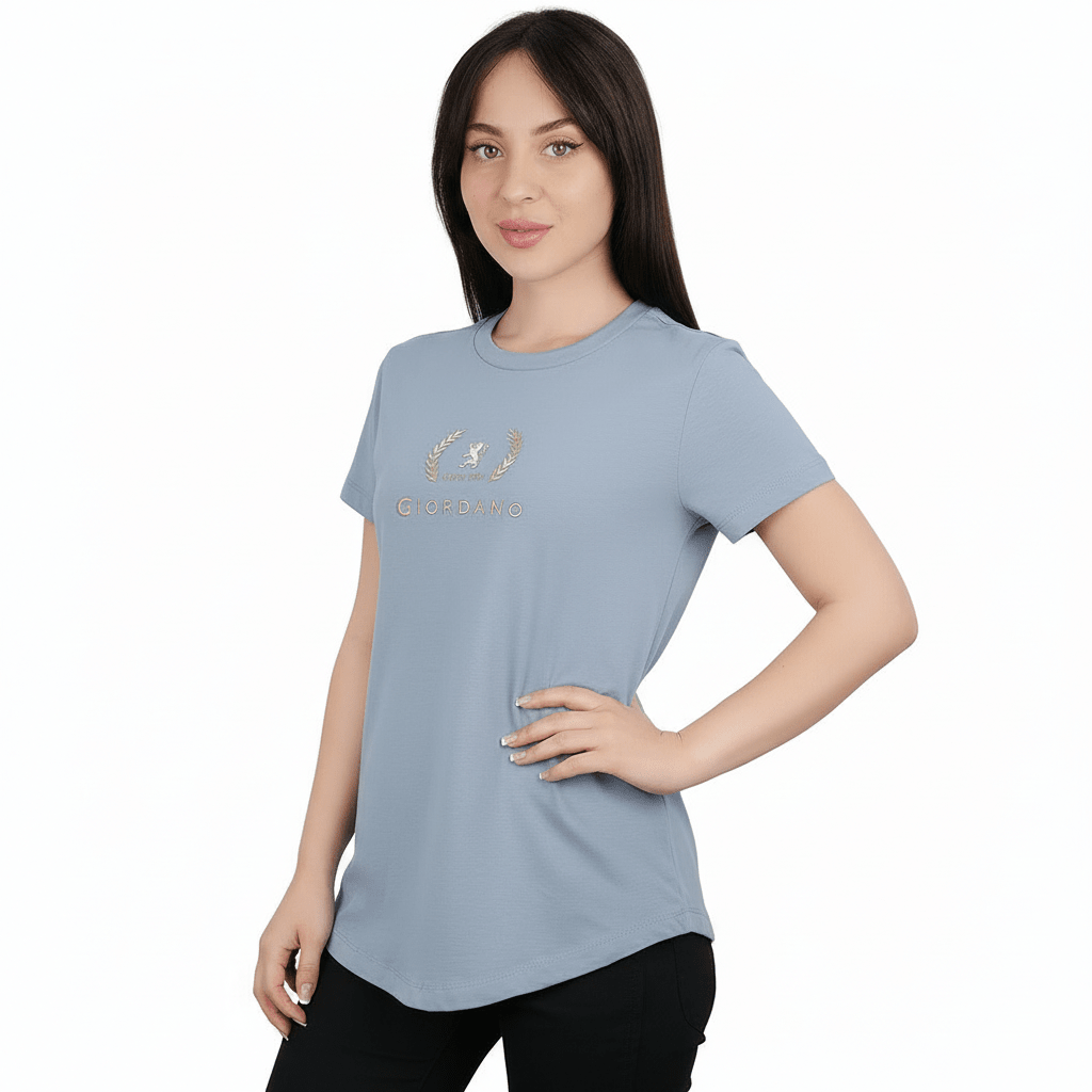 Giordano Women's Cotton Jersey Crew Neck Print Tee - first_variant_option_2 Premium Print Tee for Giordano
