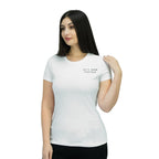 Giordano Women's Cotton Jersey Crew Neck Short Sleeve Message Print Tee - Premium Print Tee