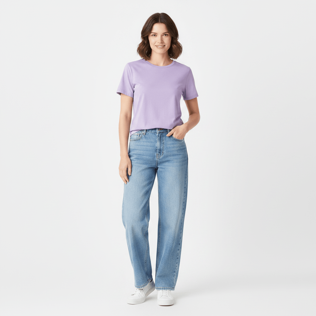 Giordano Women's Cotton Jersey Crewneck Regular Tee | Online Exclusive - first_variant_option_2 Premium Tee for Giordano