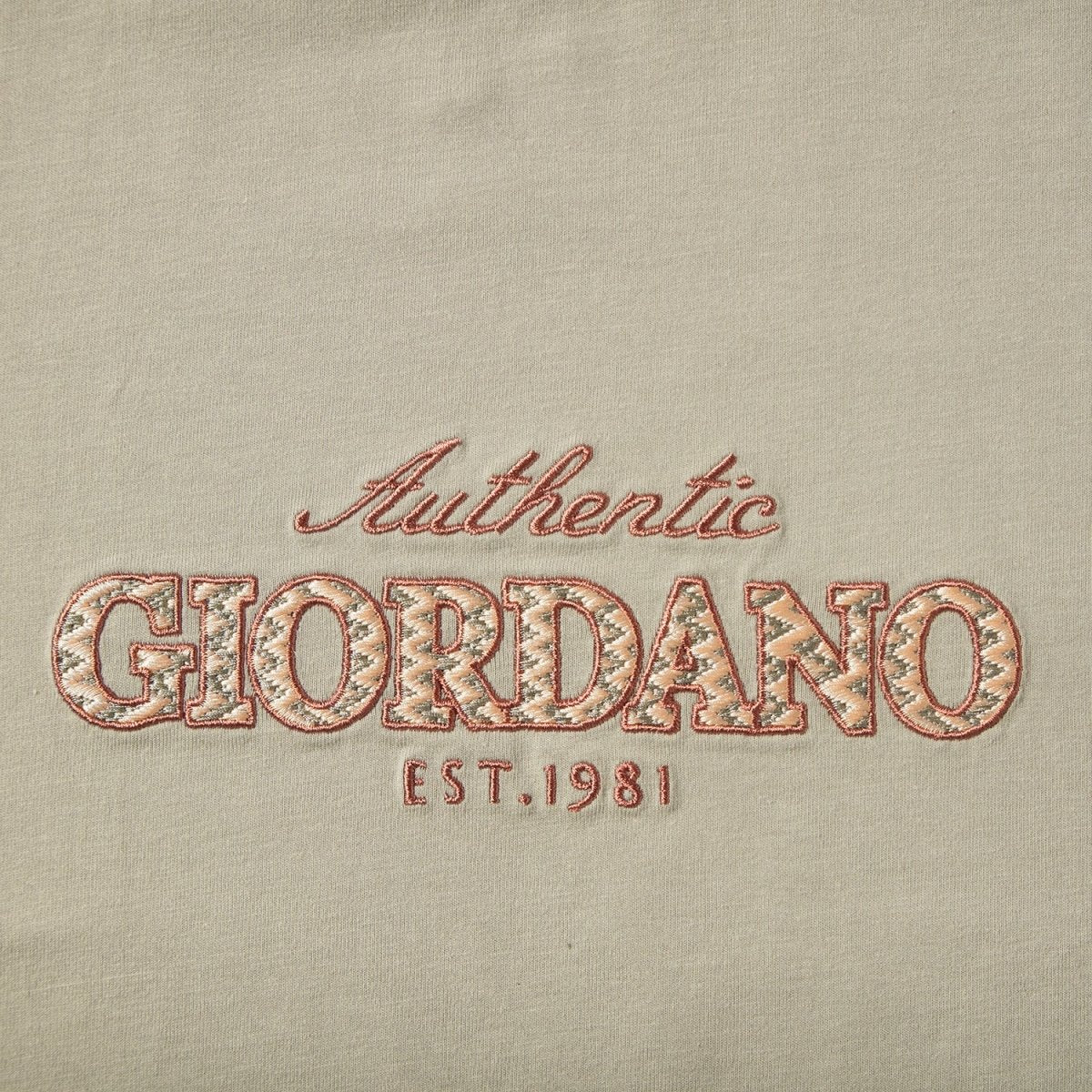 Giordano Women's Cotton Jersey Crewneck Short-Sleeve Comfort Fit Signature Print Tee - Premium Print Tee