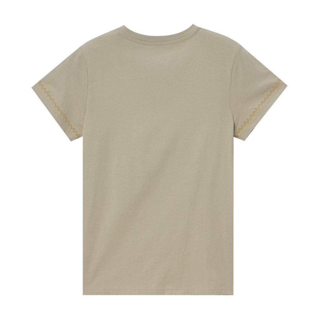 Giordano Women's Cotton Jersey Crewneck Short-Sleeve Comfort Fit Signature Print Tee - Premium Print Tee