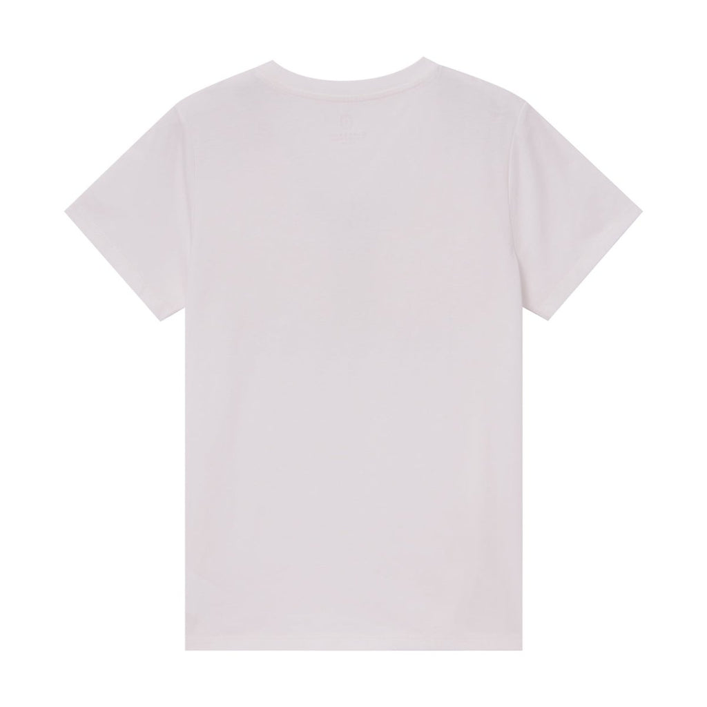 Giordano Women's Cotton Jersey Crewneck Short-Sleeve Comfort Fit Signature Print Tee - Premium Print Tee