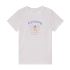 Giordano Women's Cotton Jersey Crewneck Short-Sleeve Comfort Fit Signature Print Tee - Premium Print Tee