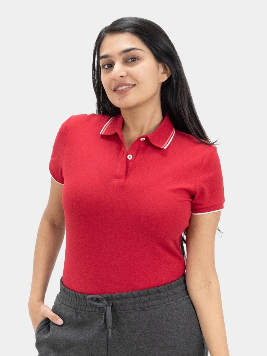 Giordano Women's Cotton-Lycra Polo - Premium Polo