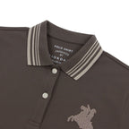 Giordano Women’s Cotton Slim Pique Polo with Napoleon Embroidery - first_variant_option_2 Premium Polo for Giordano