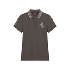 Giordano Women’s Cotton Slim Pique Polo with Napoleon Embroidery - first_variant_option_2 Premium Polo for Giordano