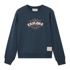 Giordano Women's Crew Neck Long Sleeve Boyfriend Fit Print Sweatshirt - Life Is A Journey Collection - Premium Sweatshirts