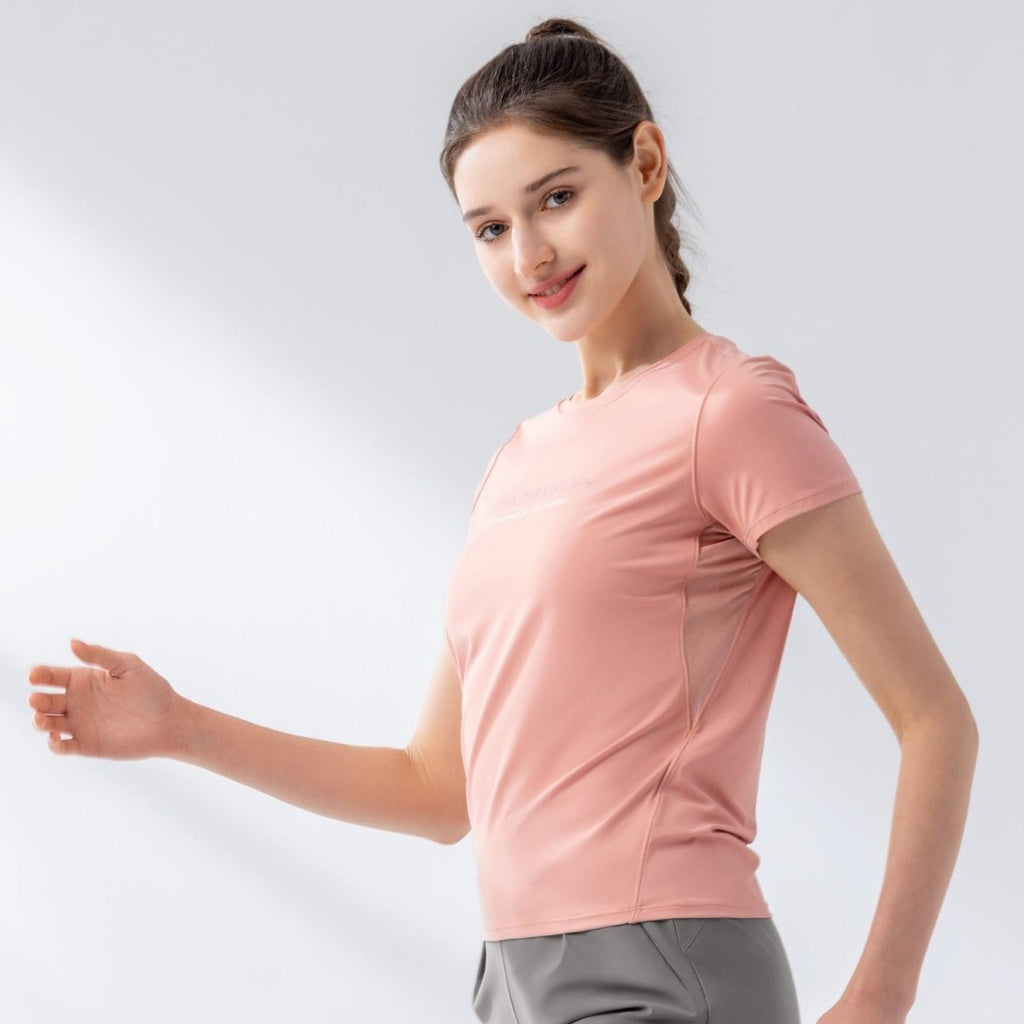 Giordano Women's Crew Neck Short Sleeve Comfort Fit G-Motion Print Tee - Premium Print Tee