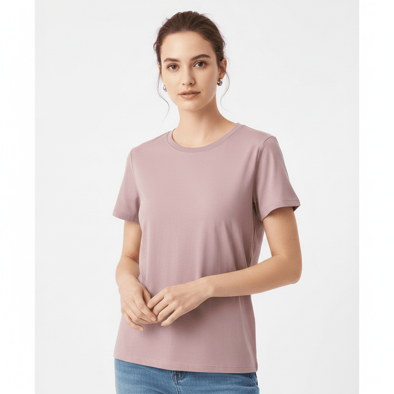 Giordano Women's Crewneck Regular Tee | Online Exclusive - first_variant_option_2 Premium Tee for Giordano