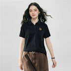 Giordano Women’s Embroidered Cotton Liquid Touch Polo - first_variant_option_2 Premium Polo for Giordano