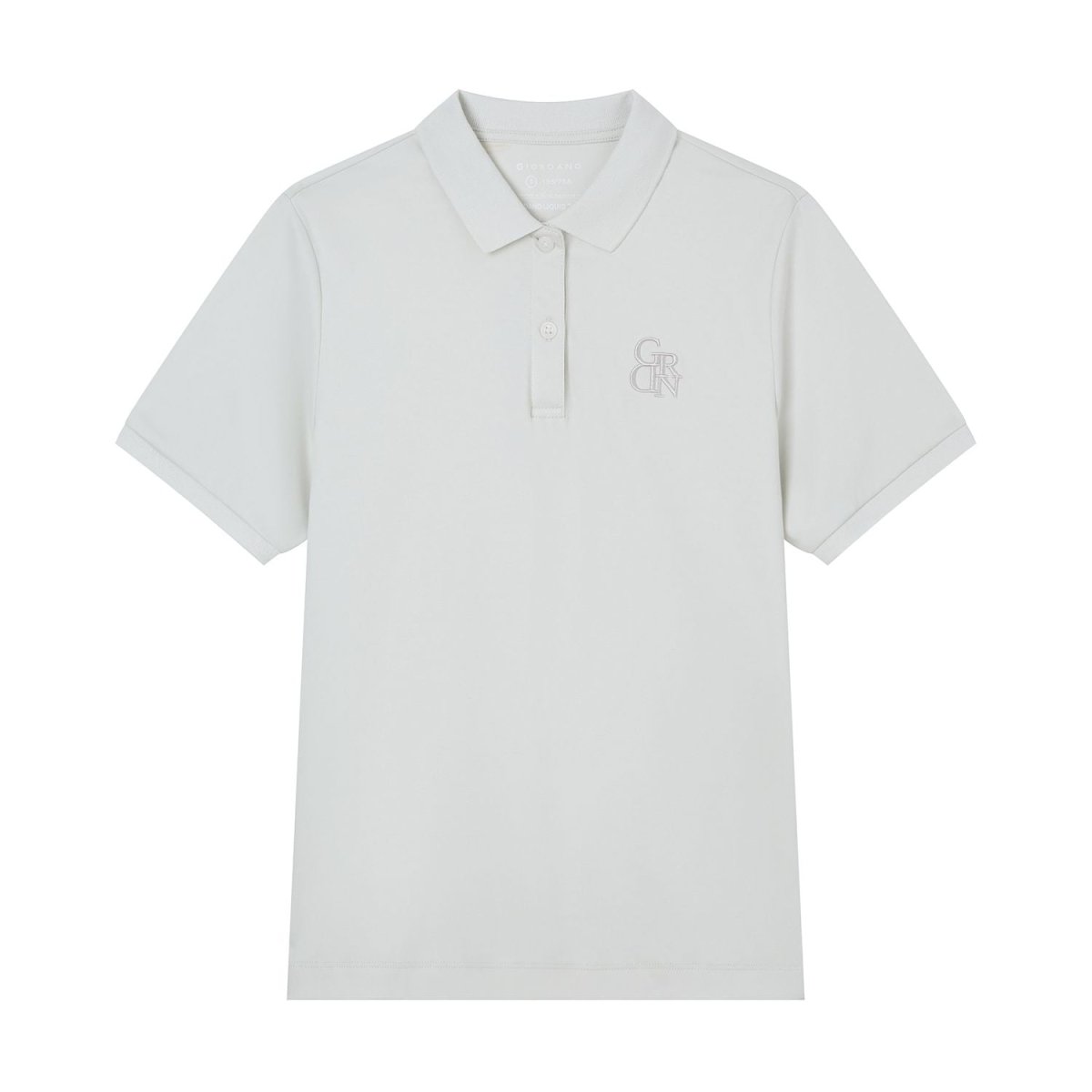 Giordano Women’s Embroidered Cotton Liquid Touch Polo - Premium Polo