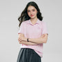 Giordano Women’s Embroidered Cotton Liquid Touch Polo - Premium Polo