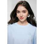 Giordano Women’s Embroidered Cotton Liquid Touch Tee - first_variant_option_2 Premium Tee for Giordano