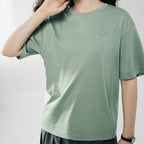 Giordano Women’s Embroidered Cotton Liquid Touch Tee - first_variant_option_2 Premium Tee for Giordano