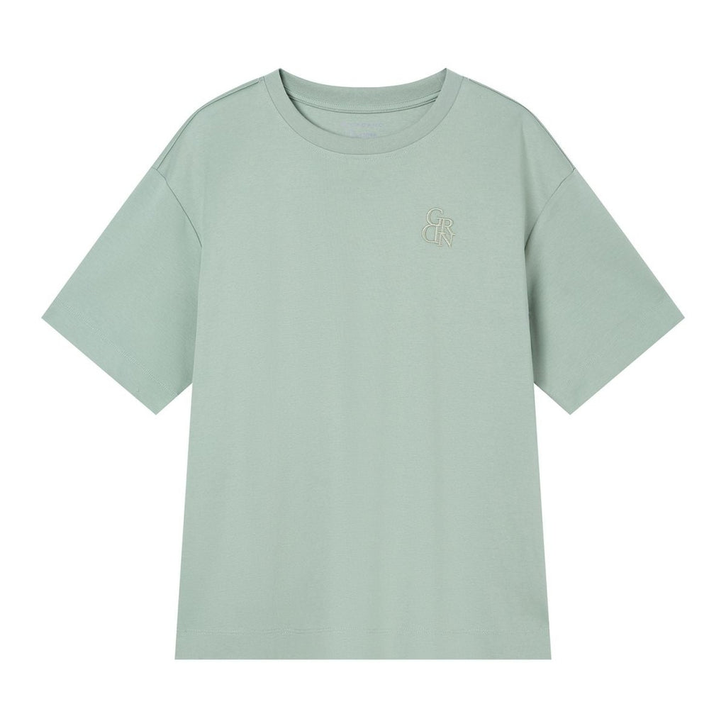 Giordano Women’s Embroidered Cotton Liquid Touch Tee - first_variant_option_2 Premium Tee for Giordano