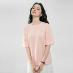 Giordano Women’s Embroidered Cotton Liquid Touch Tee - Premium Tee