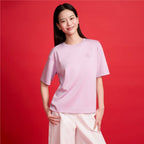 Giordano Women’s Embroidered Cotton Liquid Touch Tee - first_variant_option_2 Premium Tee for Giordano