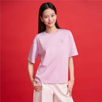 Giordano Women’s Embroidered Cotton Liquid Touch Tee - first_variant_option_2 Premium Tee for Giordano