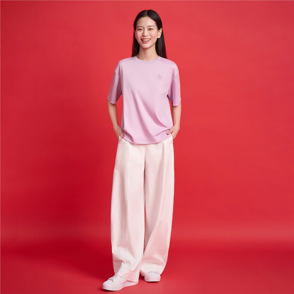 Giordano Women’s Embroidered Cotton Liquid Touch Tee - first_variant_option_2 Premium Tee for Giordano