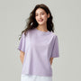Giordano Women’s Embroidered Cotton Liquid Touch Tee - Premium Tee