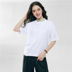 Giordano Women's Embroidered Cotton Liquid Touch Tee - Premium Tee
