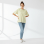 Giordano Women’s Embroidered Cotton Liquid Touch Tee - first_variant_option_2 Premium Tee for Giordano