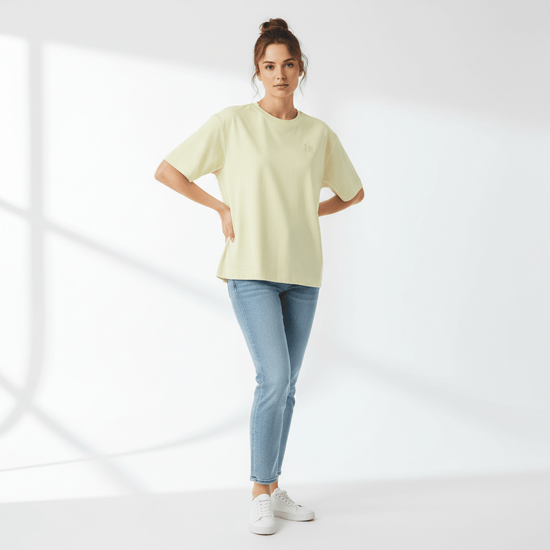 Giordano Women’s Embroidered Cotton Liquid Touch Tee - first_variant_option_2 Premium Tee for Giordano