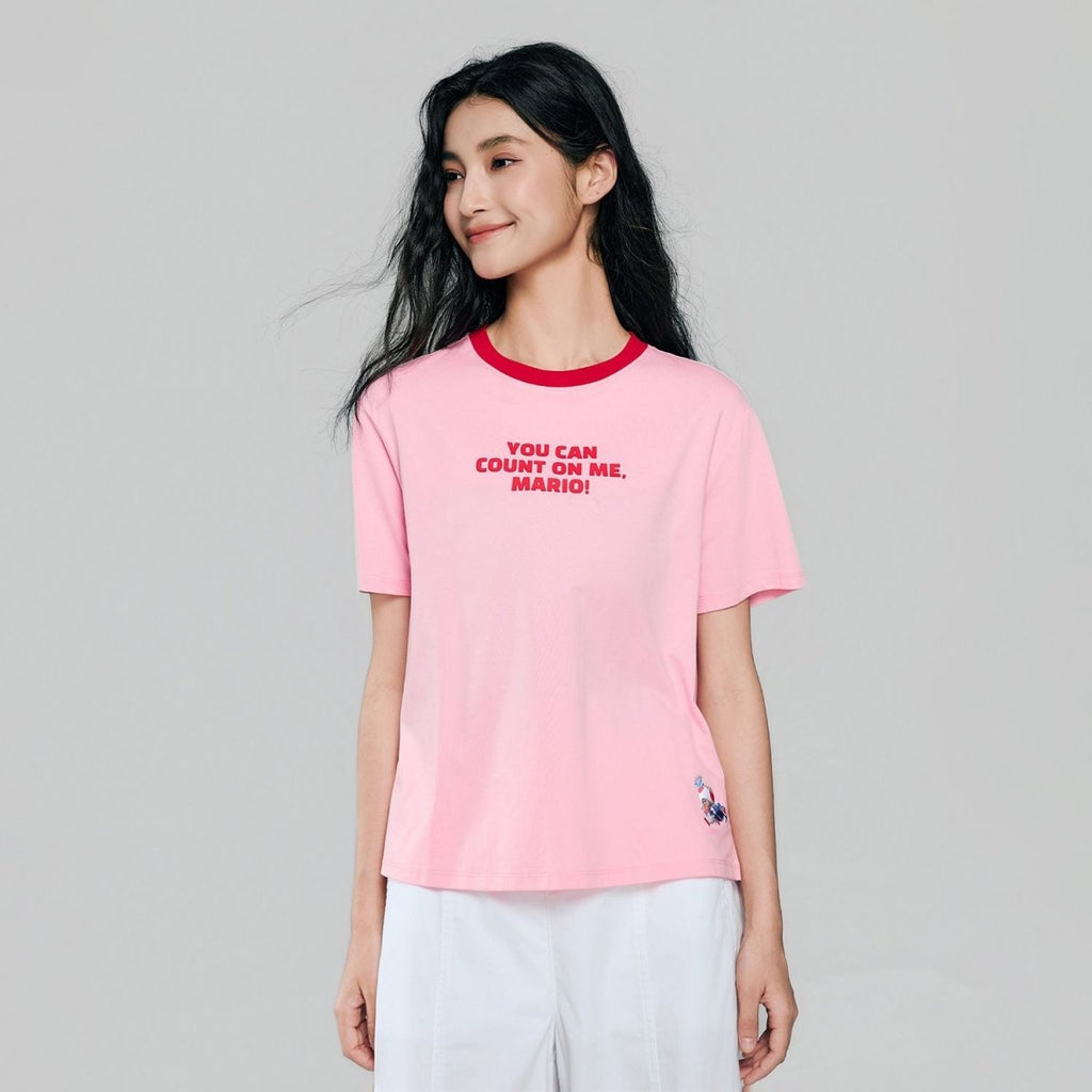 Giordano Women's Graphic Print Boyfriend Tee - first_variant_option_2 Premium Print Tee for Giordano