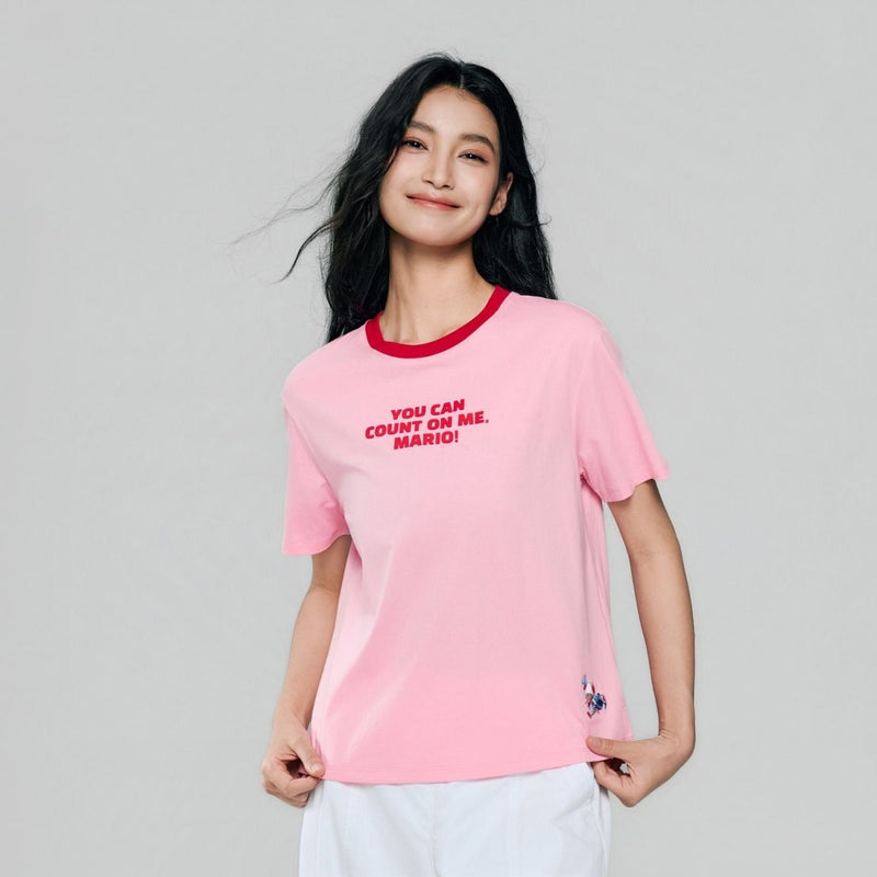 Giordano Women's Graphic Print Boyfriend Tee - first_variant_option_2 Premium Print Tee for Giordano