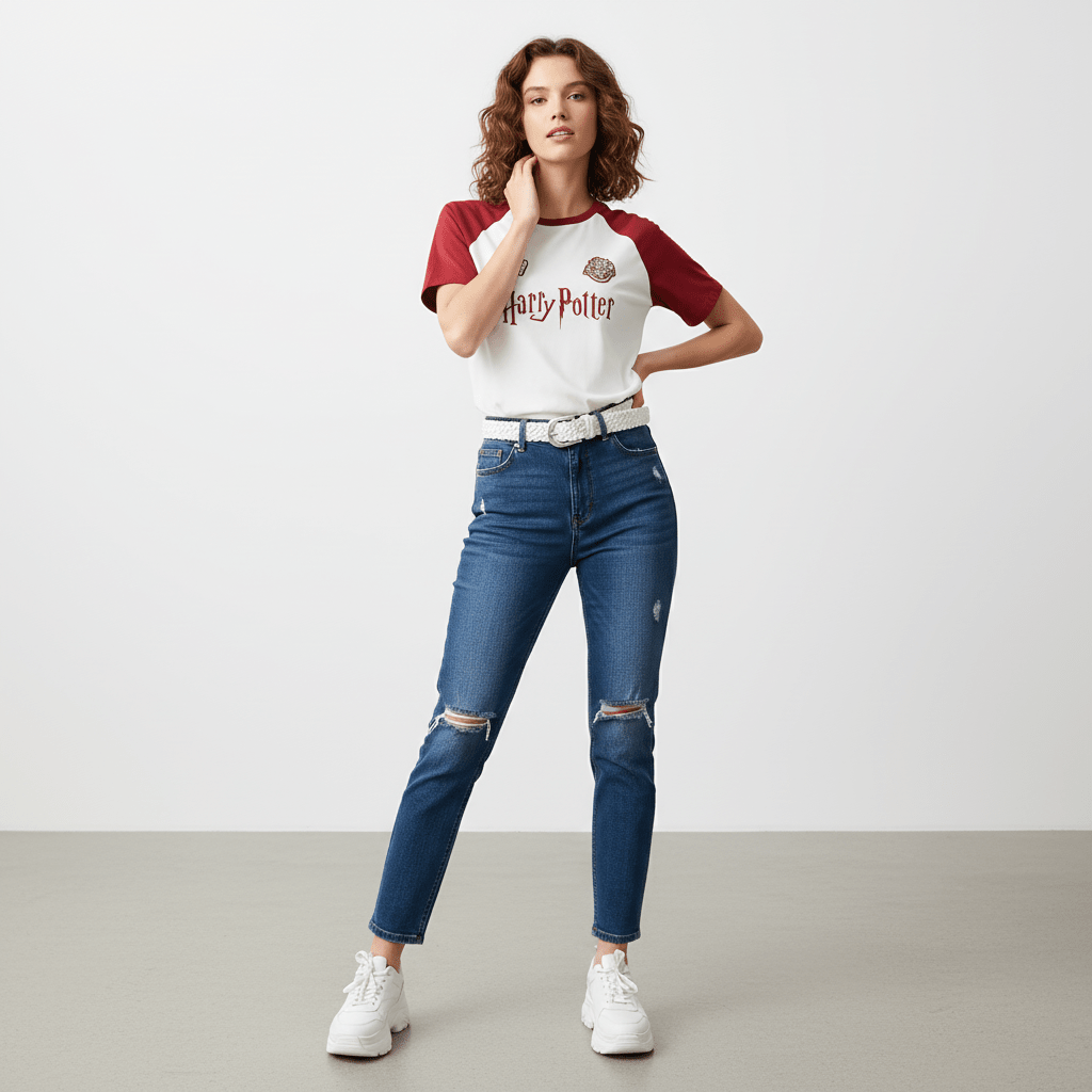Giordano Women's Harry Potter Cotton Print Tee - Limited Edition Collection - Premium Print Tee