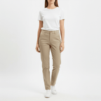 Giordano Women's High Waist Tapered Fit Twill Pants - Premium Pants