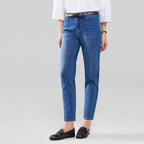 Giordano Women’S High - Waist Ultra Stretch Straight Denim Jeans - first_variant_option_2 Premium Jeans for Giordano