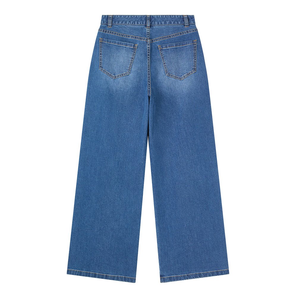 Giordano Women's High Waist Wide Leg Cool Jeans - first_variant_option_2 Premium Jeans for Giordano