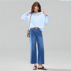 Giordano Women's High Waist Wide Leg Cool Jeans - first_variant_option_2 Premium Jeans for Giordano
