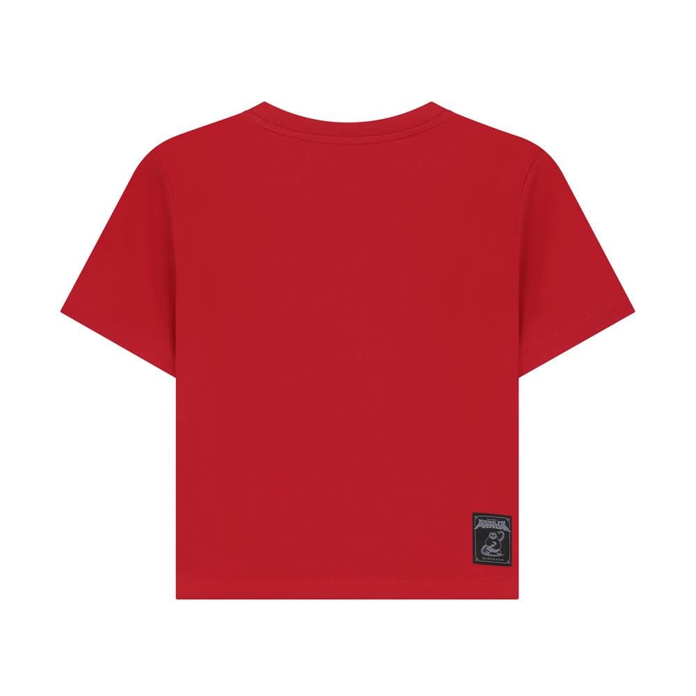 Giordano Women's Kung Fu Panda Crop Print Tee - Premium Print Tee