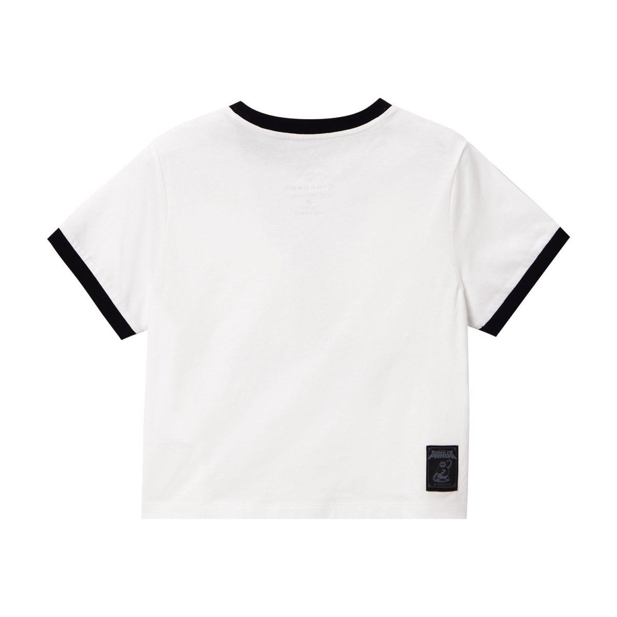Giordano Women's Kung Fu Panda Crop Print Tee - Premium Print Tee
