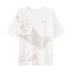 Giordano Women's Kung Fu Panda Short Sleeve T-Shirt - Fun & Nostalgic - Premium Print Tee