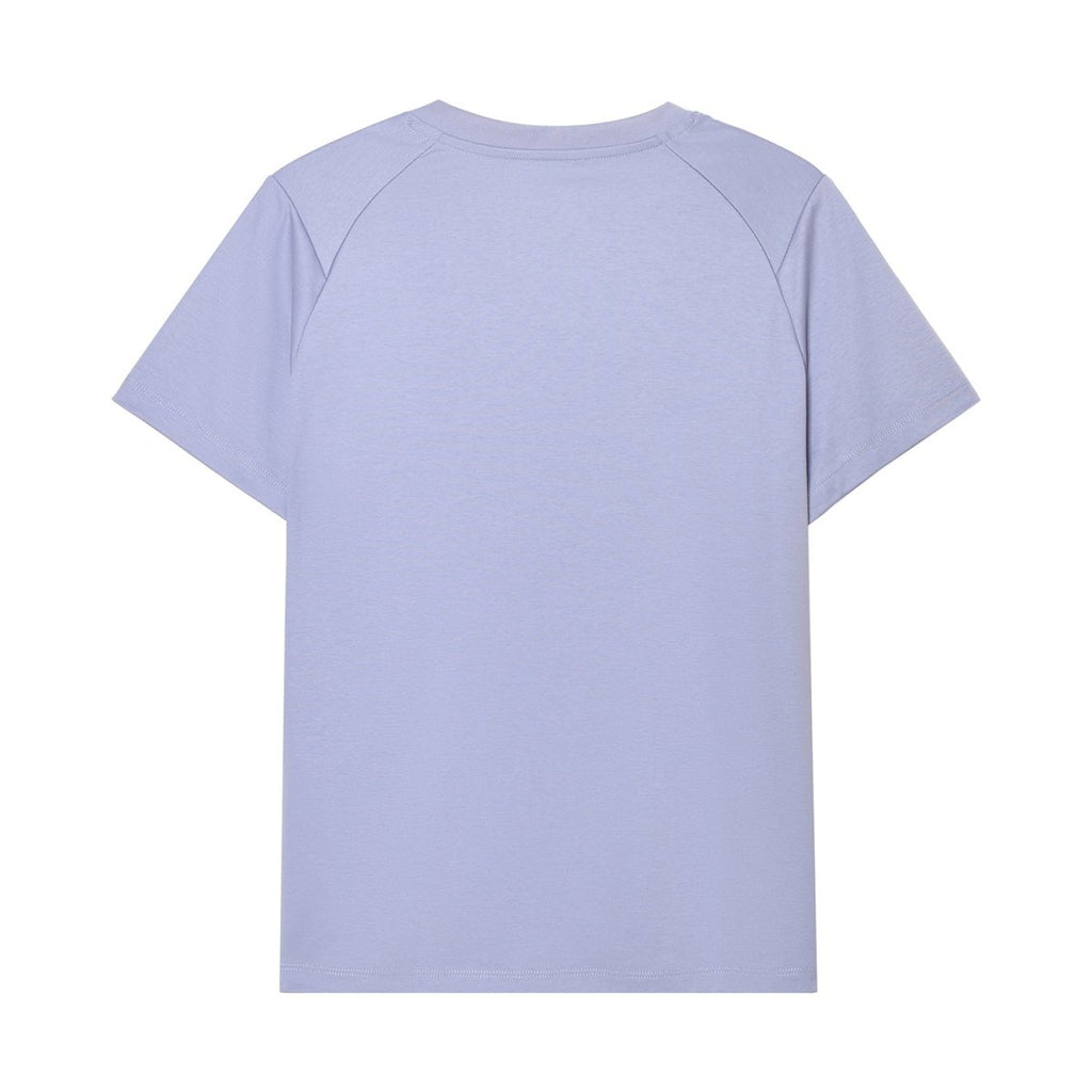 Giordano Women's Liquid Touch Comfort Fit Embroidery Tee - Premium Tee